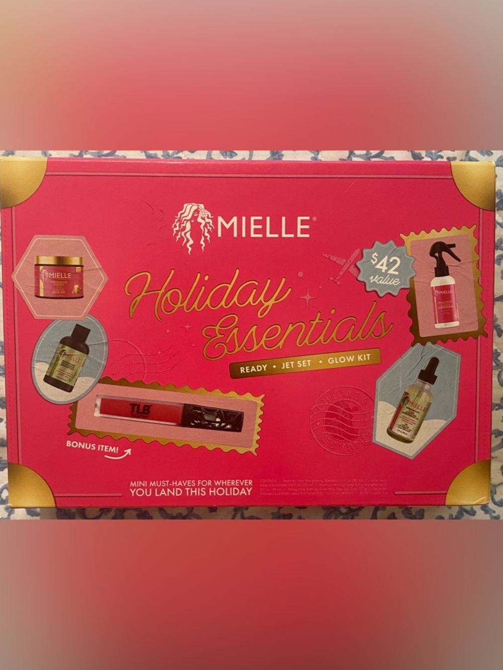 Mielle Holiday Essentials Ready Jet Set Glow Hair Care Kit NEW